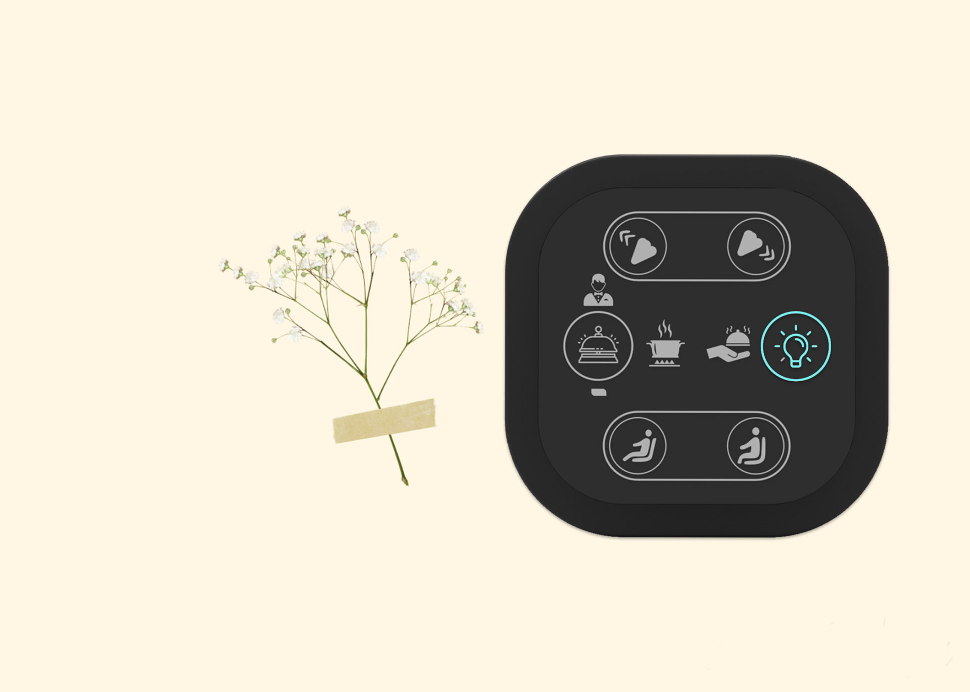 Illuminated Comfort: The Remote Control with Gooseneck Support
